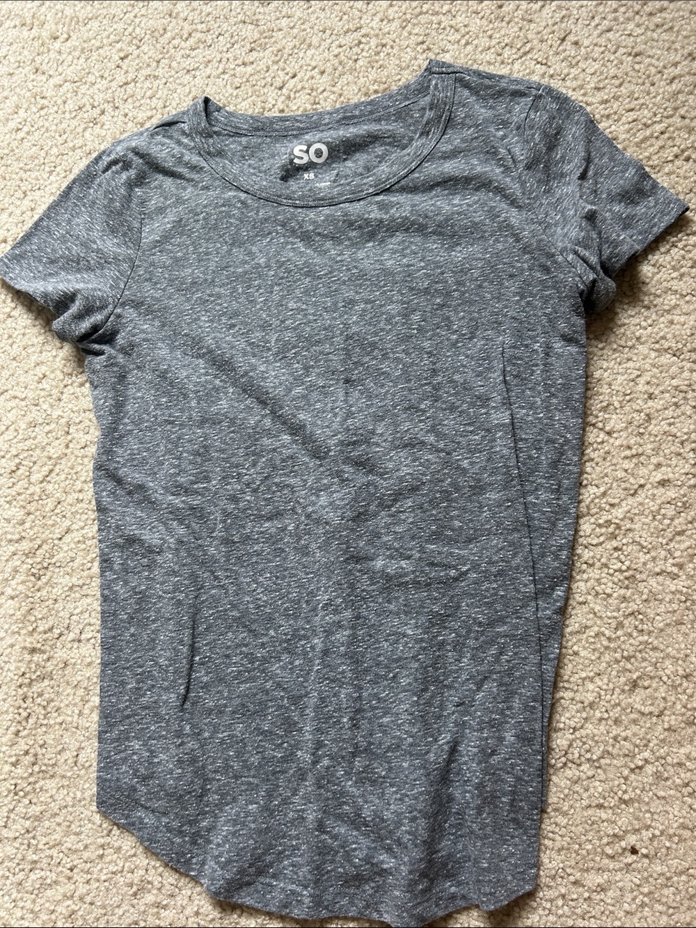 SO dark grey women’s XS cotton tshirt